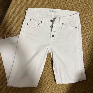 Seven for all mankind white jeans